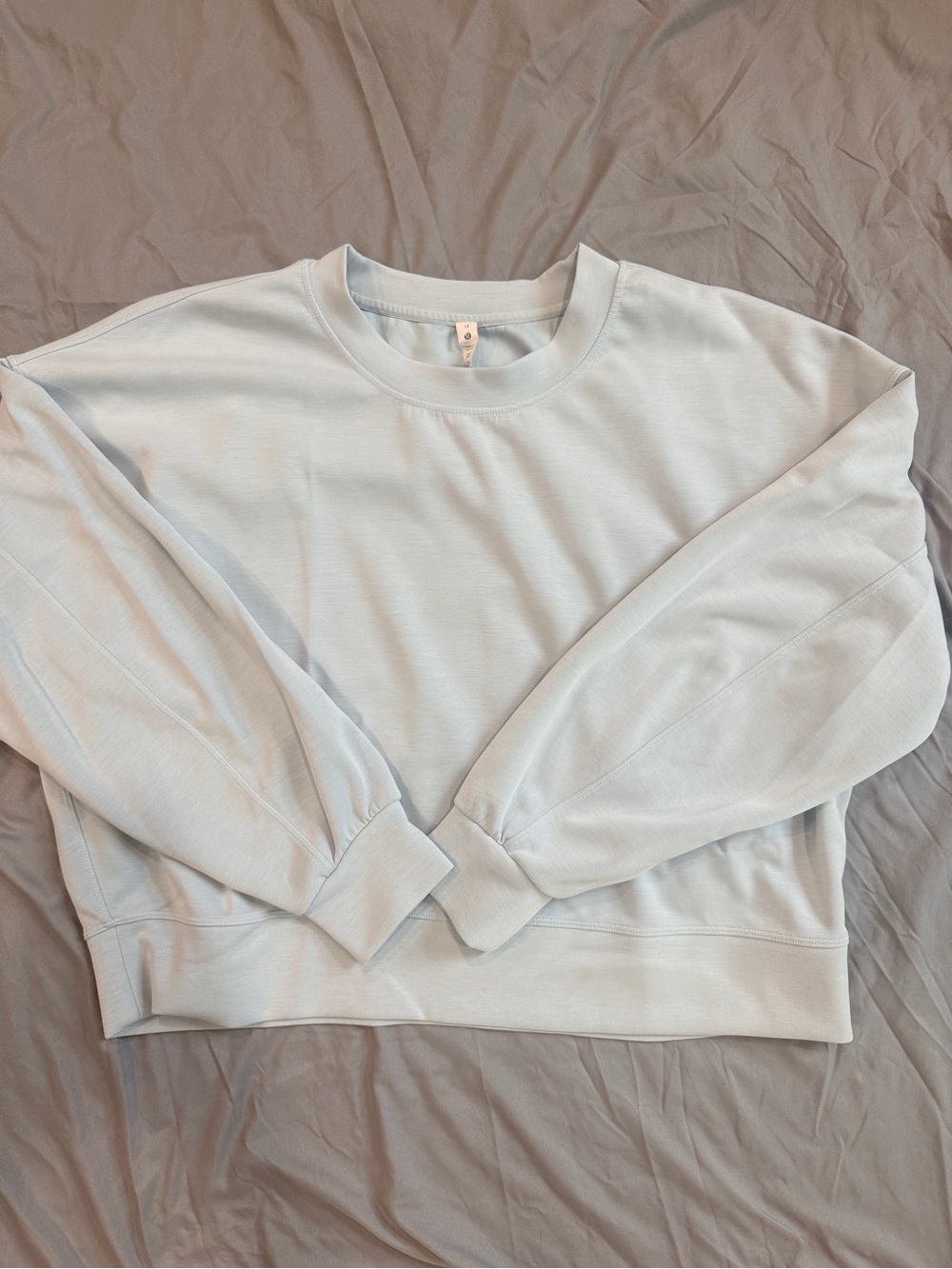 lululemon athletica Pale Blue Crew Tee